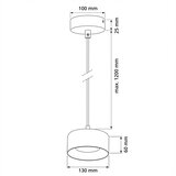 Brilagi LED RGB prigušiva luster AURA LUX 1xGX53/14W/230V Wi-Fi Tuya crna/zlatna | Eponuda.com