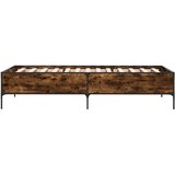  Okvir za krevet boja hrasta 120x200cm konstruirano drvo i metal | shoptok.hr