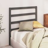  Uzglavlje za krevet sivo 106 x 4 x 100 cm od masivne borovine | shoptok.hr