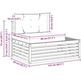  2 pcs Set vanjskih sofa Bijela | Eponuda.ba
