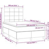  Krevet box spring s madracem crni 120 x 190 cm od tkanine | shoptok.hr