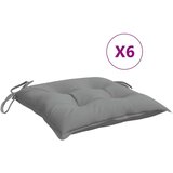  Jastuci za stolice 6 kom sivi 50 x 50 x 7 cm od tkanine Oxford | shoptok.hr
