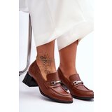 Boto Comfortable Leather Pumps Brown Damira | shoptok.hr