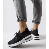Gemre Black sneakers adorned with shimmering thread Randolph | Shoptok.si