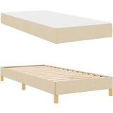 vidaXL Postelja z vzmetnico Krem, Rjava 80 x 200 cm | Shoptok.si