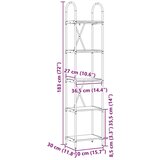 vidaXL Polica Staro drvo 40 x 30 x 183 cm Konstruirano drvo | shoptok.hr