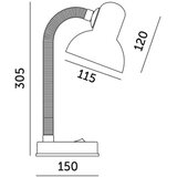  Stona lampa SMIESZEK 1xE27/40W/230V crna | Eponuda.com