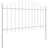  Vrtna Ograda 3 pcs Bijelo 170 x 140 cm Čelik s prahom premazan | shoptok.hr