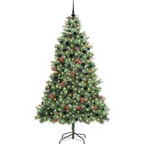  Umjetno božićno drvce S LED lampica Zelena 240 cm PVC i metal | shoptok.hr