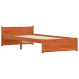  Krevetna konstrukcija s uzglavljem Voštano smeđa 100 x 200 cm | shoptok.hr