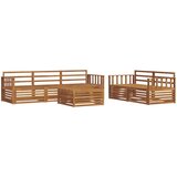  Set vanjskih sofa 6 kom. Prirodna Čvrsto drvo akacije | shoptok.hr