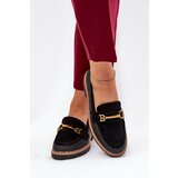 Boto Women's Moccasins With Weave And Gold Detail Black Seffolia | ePonuda.com