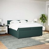 vidaXL Krevet s oprugama i madracem tamnozeleni 200x200 cm baršunasti | shoptok.hr