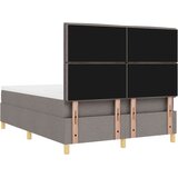  Postelja s pomičnim dnom z vzmetnico Taupe 160x200 cm Tkanina, (22051909) | Shoptok.si