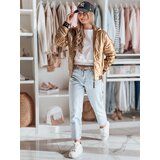 DStreet Kurtka damska bomberka pikowana GLAMCIX beżowa | Shoptok.si