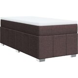 vidaXL Krevet s oprugama i madracem tamnosmeđi 80x200 cm od tkanine | shoptok.hr
