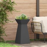 vidaXL Stojalo za rastline Črno Plastika 35 x 35 x 73 cm Cvečni lončki u