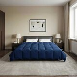  Ljetni pokrivač Šonerisan Tamno plava 200 x 200 cm Mikrovlakna | shoptok.hr