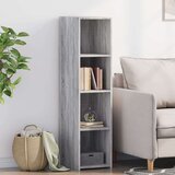 vidaXL Visoka omara siva sonoma 30x41x124 cm inženirski les | Shoptok.si