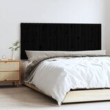  Zidno uzglavlje crni 147x3x60 cm od masivne borovine | shoptok.hr