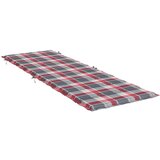  Jastuk za ležaljku crveni karirani 186x58x3 cm tkanina Oxford | shoptok.hr