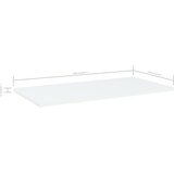 Police za knjige 4 kom bijele 60 x 30 x 1,5 cm od iverice | Shoptok.si