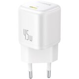 Baseus polnilec 45W USB TipC QC PD bel PicoGo, (5000219306) | Shoptok.si