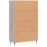  Visoka komoda siva boja hrasta 69,5x31x115 cm konstruirano drvo | Eponuda.ba