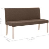  Klupa od poliestera 139,5 cm smeđa | shoptok.hr