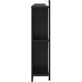  Glava kreveta s ormarićem s pohranom Crna 135 x 18 5 x 80 cm | shoptok.hr