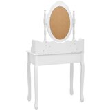 vidaXL Toaletni stolić sa stolcem bijeli 75x69x140 cm drvo paulovnije | shoptok.hr