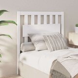  Posteljno vzglavje belo 95,5x4x100 cm trdna borovina, (20647221) | Shoptok.si