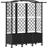  Povišeni krevet s mrežom i krovom Crna 163 x 40 x 144 cm PP | shoptok.hr