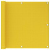 vidaXL Balkonsko platno rumeno 90x600 cm HDPE Cene