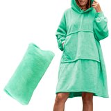 Pulover odeja s kapuco 4v1 – mint XXL - Froster - Rojstni dan - Najstniki - Božič | Shoptok.si