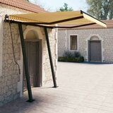  Tenda na ručno uvlačenje sa stupovima 3 5 x 2 5 m žuto-bijela Cijene