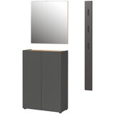 Germania Antracitno sivi set za hodnik u dekoru hrasta 104x200x33 cm Alviano – | shoptok.hr