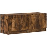  LED TV kabinet UTRECHT 3 kom. Dimljeni hrast Konstruirano drvo Smeđa 100 x 35 x 40 cm | shoptok.hr