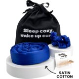 Lotta Curls Satin Cotton set s trakom za kodranje las - Blue | Shoptok.si