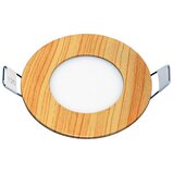 Mitea Lighting M3UO-WDL 3W 6500K boja drveta ugradni okrugli led panel | ePonuda.com