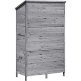  Vrtna Šupa Siva 106 x 56 x 176,5 cm Čvrsto drvo jele | shoptok.hr
