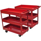 3 140157 Workshop Tool Trolleys with Shelves 2 pcs | shoptok.hr