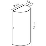 Nordlux LED spoljno zidno svetlo ROLD LED/10,5W/230V IP54 crna | Eponuda.com