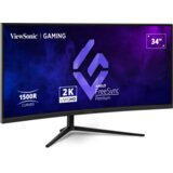 Viewsonic VX3418C-2K LED zaslon Energetska učinkovitost 2021 F (A - G) 86.4 cm (34 palac) 3440 x 1440 piksel 21:9 1 ms V Cijene
