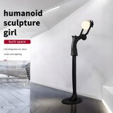  Immax 08812XL - Stojeća lampa SILUETTE 1xE27/25W/230V 210 cm Human Girl | Eponuda.com