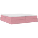  Krevet s madracem i skladištem Ružičasta 200 x 200 cm Baršun | shoptok.hr