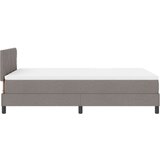 Box Postelja z vzmetnico z vzmetnico Taupe 120 x 200 cm blago, (5000127843) | Shoptok.si