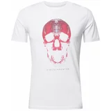 EINSTEIN & NEWTON Majica 'Skull' siva / ružičasta / bijela