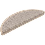  Prostirke za stepenice 15 kom 56x17x3 cm srebrne poluokrugle | shoptok.hr