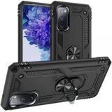 Onasi silikonski ovitek armor ring za samsung galaxy S23 5G - črn | Shoptok.si